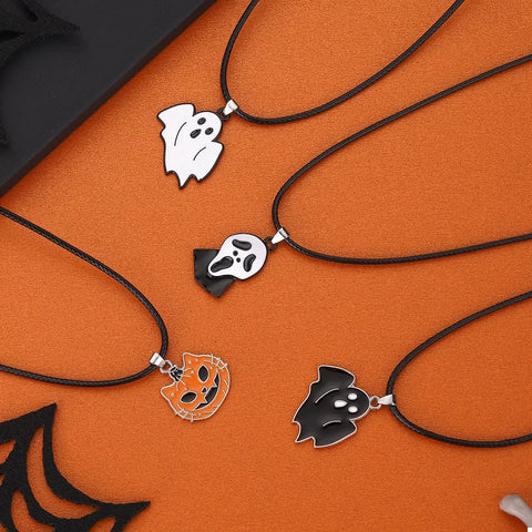 Halloween Ghost Pendant Necklace - Lilixa.store