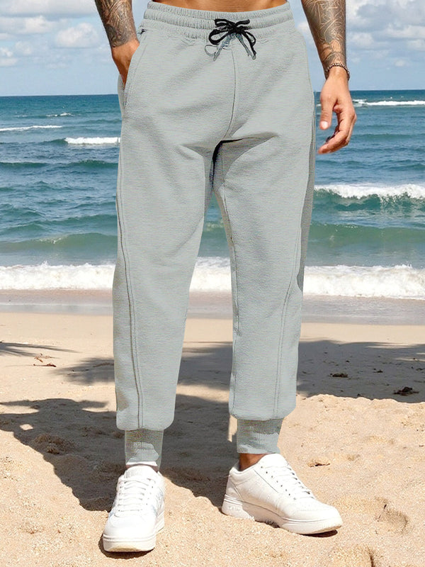 Men's Full Size Casual Drawstring Joggers Plus Size - Lilixa.store