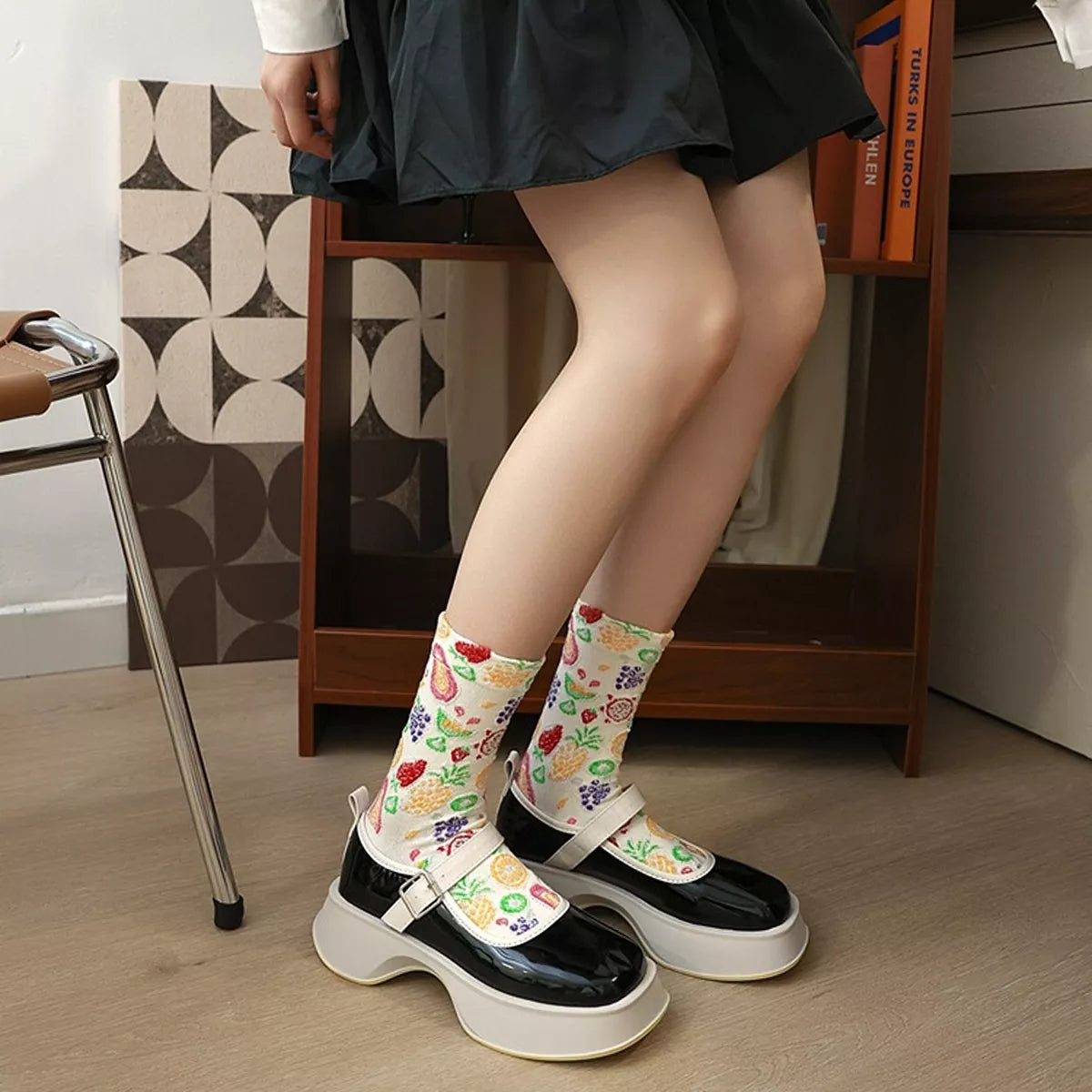 Fruit Pattern Crew Socks - Lilixa.store