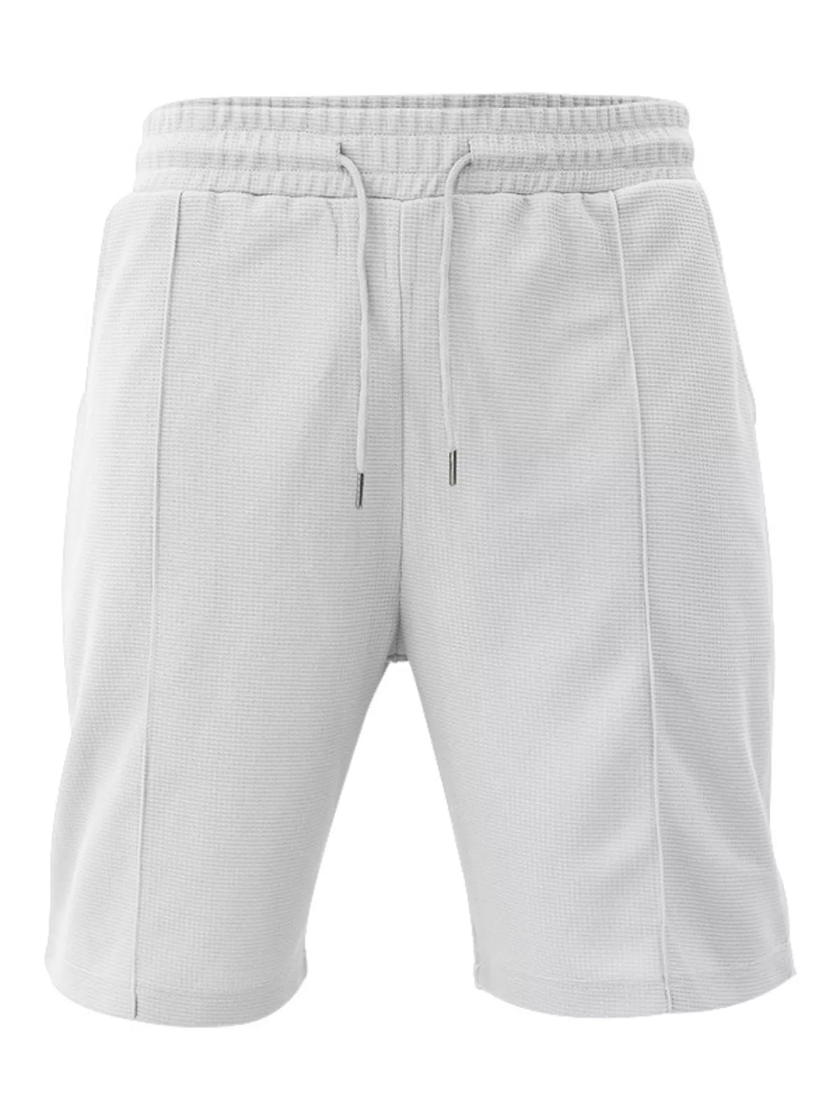 Men's Plus Size Quarter Zipper Polo Shirt and Shorts Set