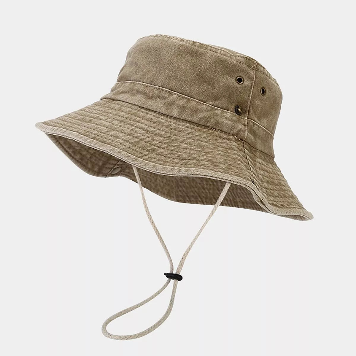 Wide-Brim Sun Protection Bucket Hat, view 3