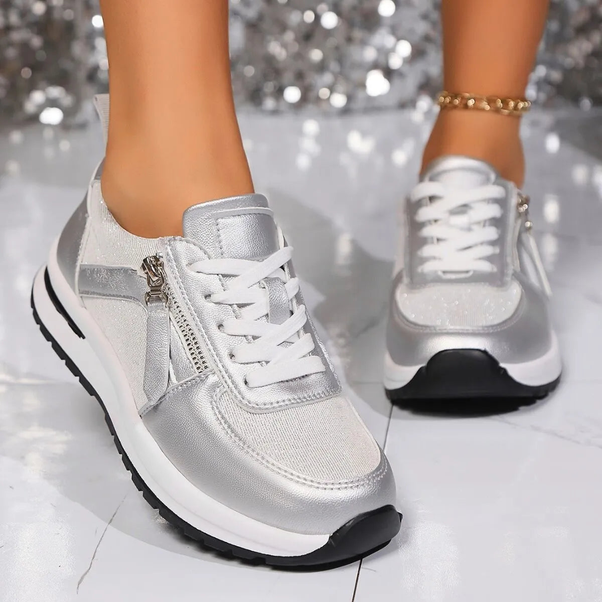 Lace Up Platform Athletic - Lilixa.store