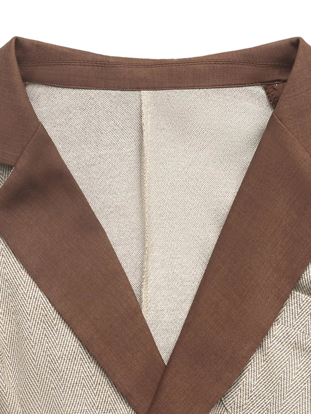 Pleated Patchwork Blazer Belt Dress - Lilixa.store