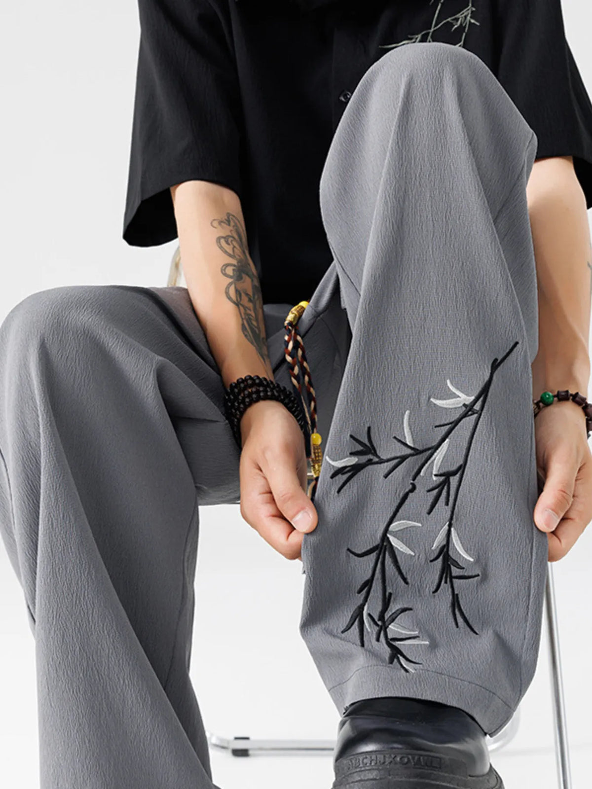 Men's Full Size Wide Leg Pants Plus Size, view 2