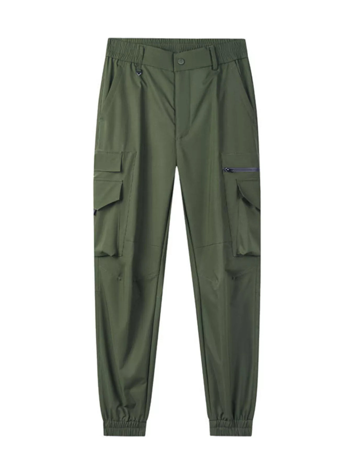 Men's Plus Size Lightweight Cargo Pants in Army Green