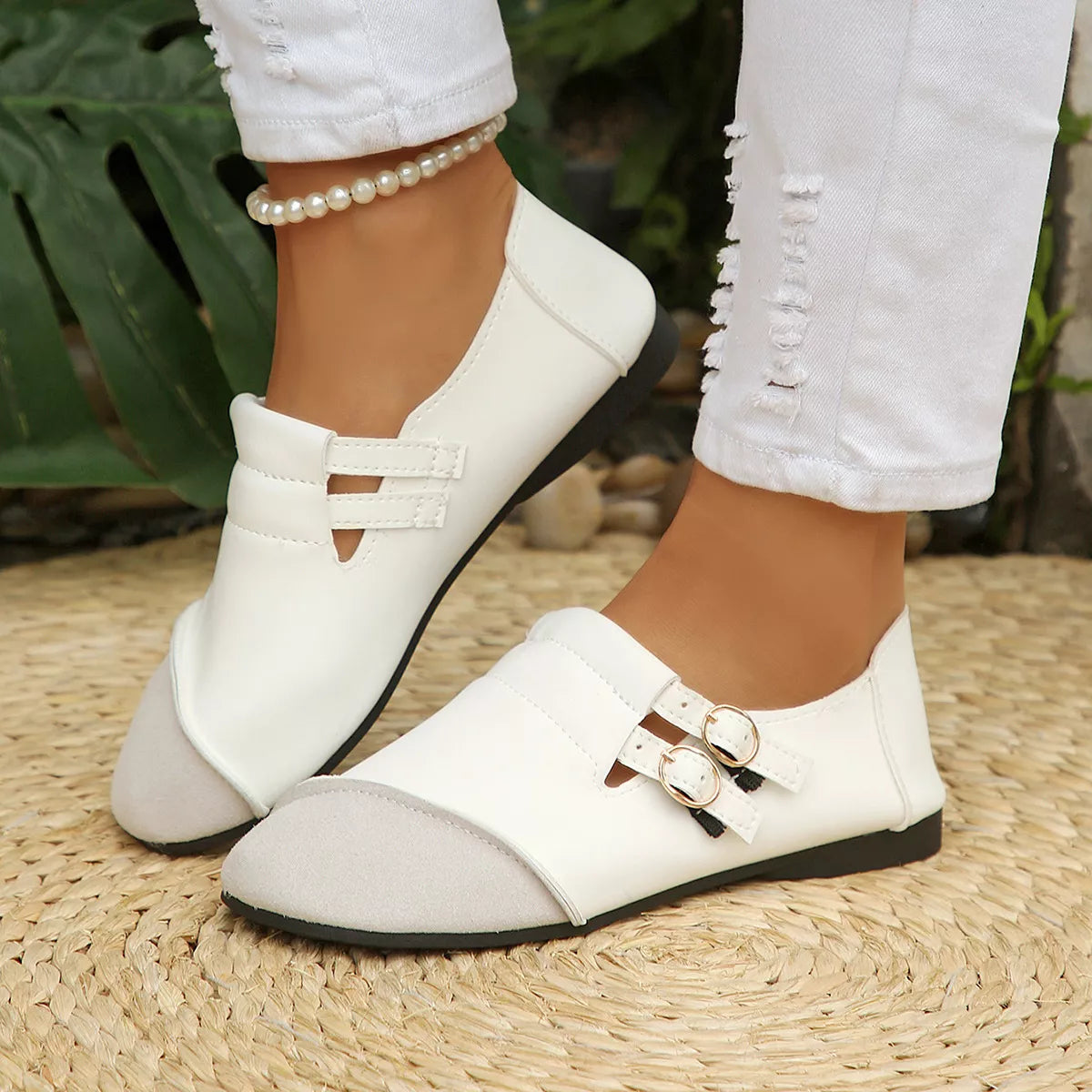 Round Toe Slip-Ons - Lilixa.store
