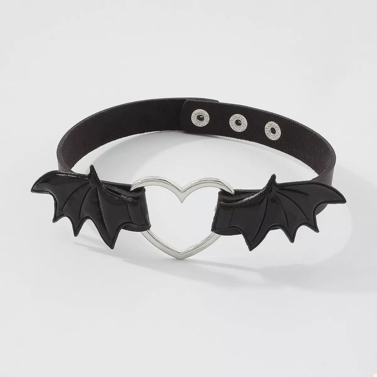 Gothic Bat Wing Heart Choker Necklace - Lilixa.store