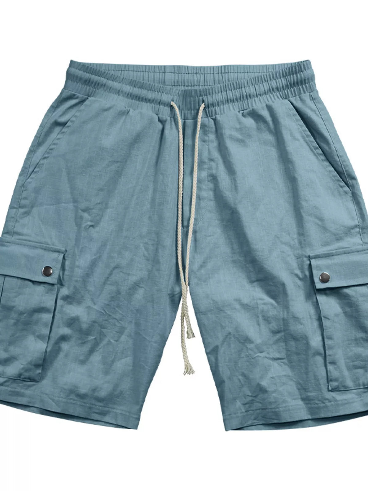 Men's Full Size Drawstring Casual Cargo Shorts Plus Size - Lilixa.store