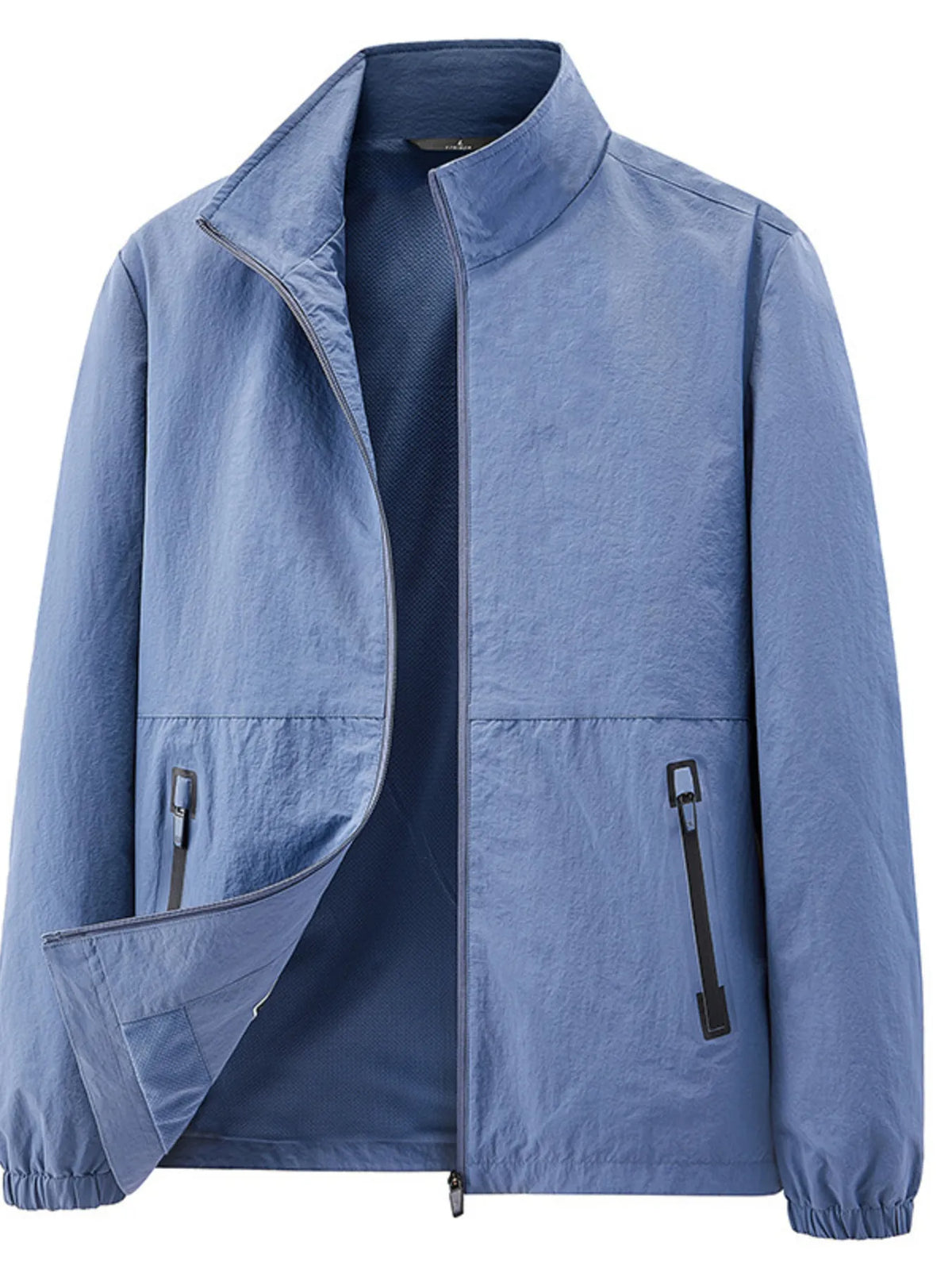 Men's Plus Size Zip Up Long Sleeve Jacket - Lilixa.store