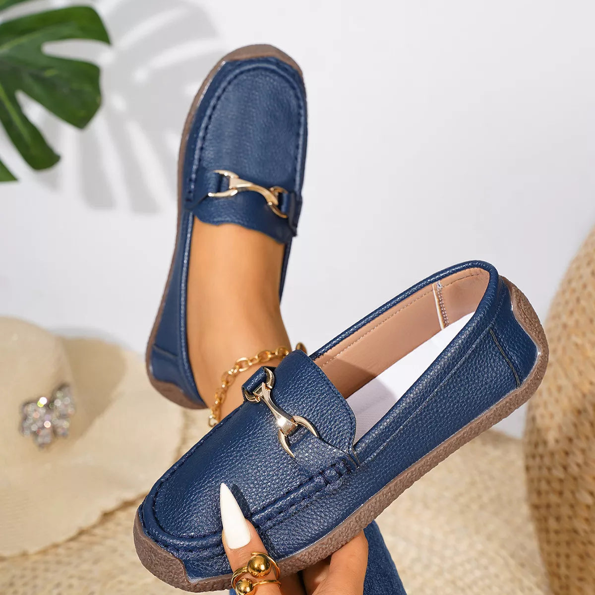 Round Toe Slip-Ons - Lilixa.store