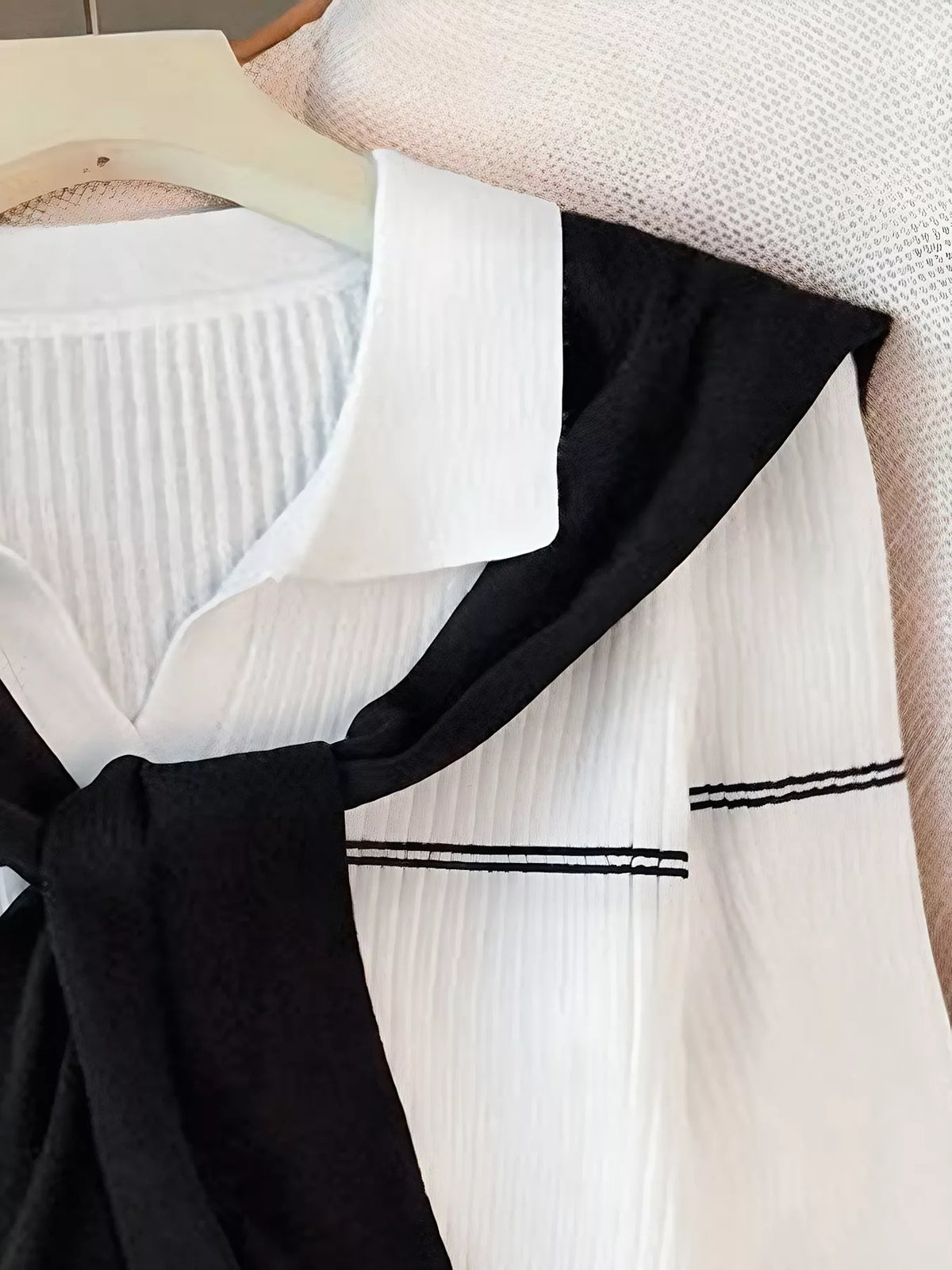 Ribbed Knit Top with Contrast Shawl - Lilixa.store