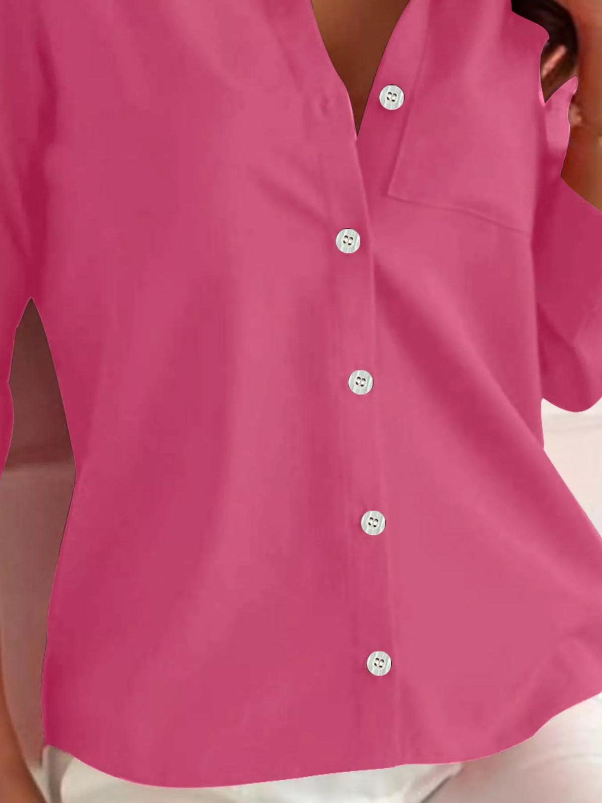 Button-Down Roll-Up Sleeve Shirt, view 4