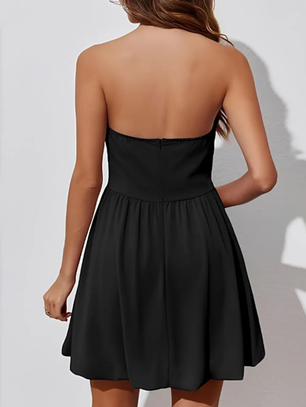 Ruched Tube Mini Dress - Lilixa.store