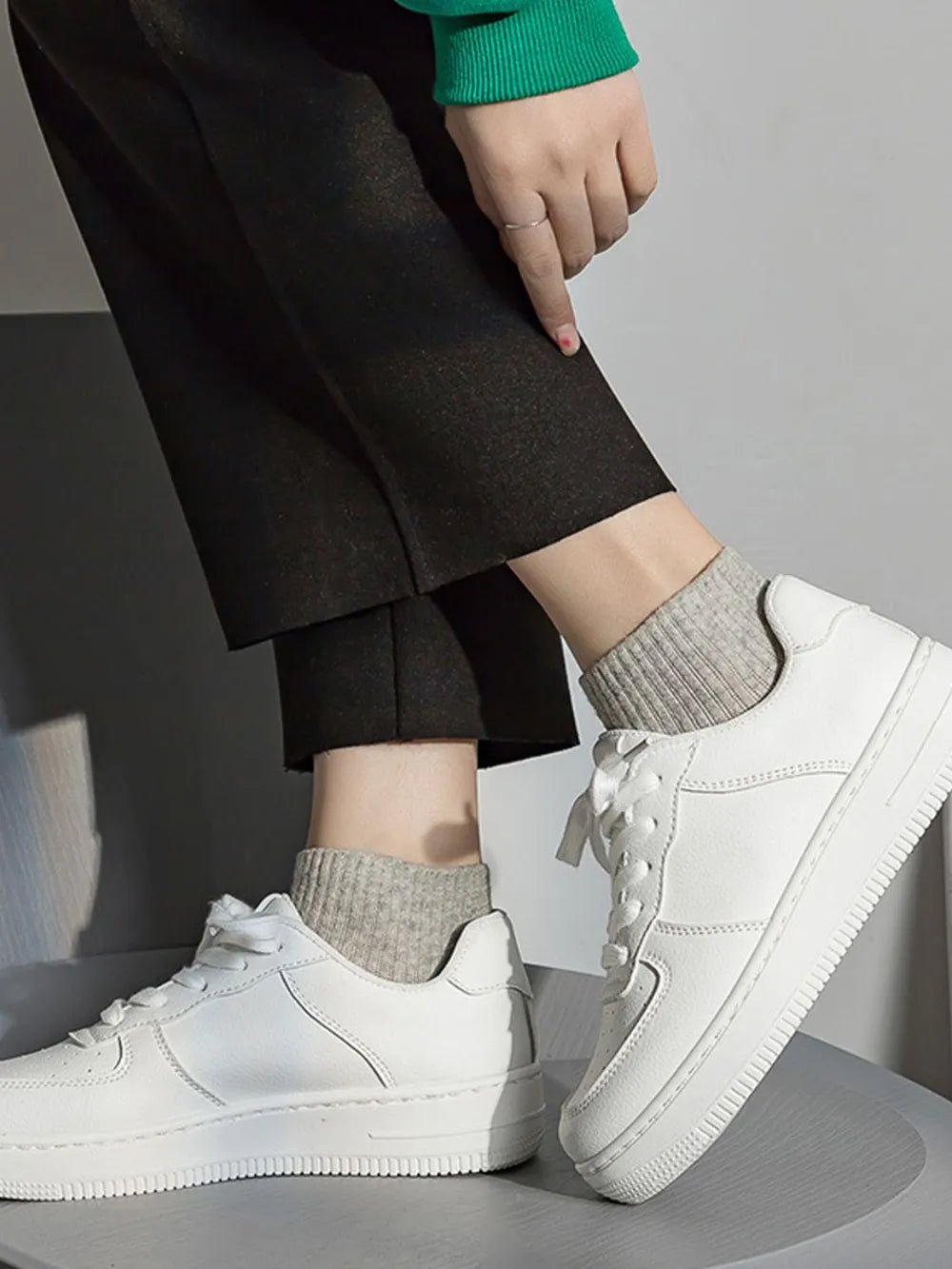 Lace Up Round Toe Platform Shoes - Lilixa.store