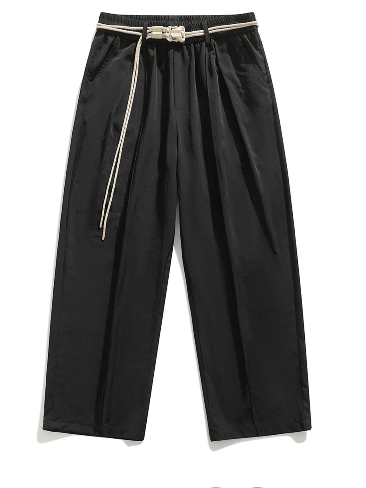 Men's Wide Leg Pants in Black