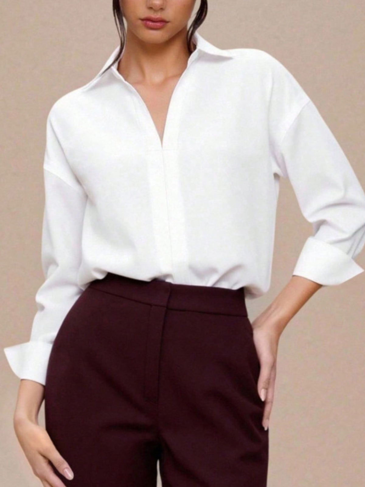 Button-Down Long Sleeve Bodysuit - Lilixa.store