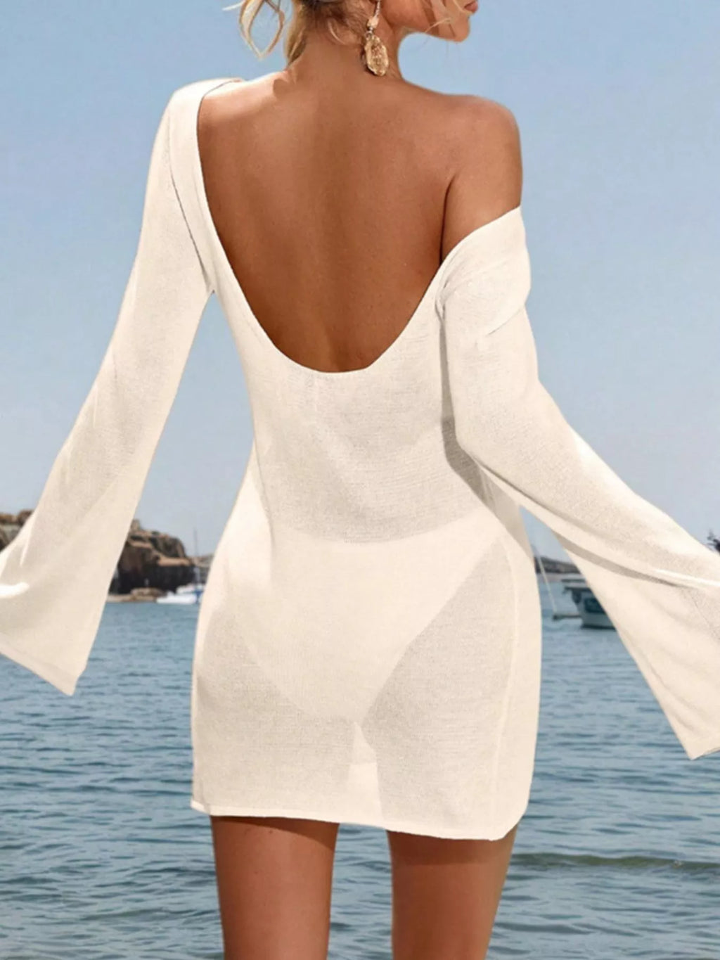 Long Sleeve Cover-Up Dress - Lilixa.store