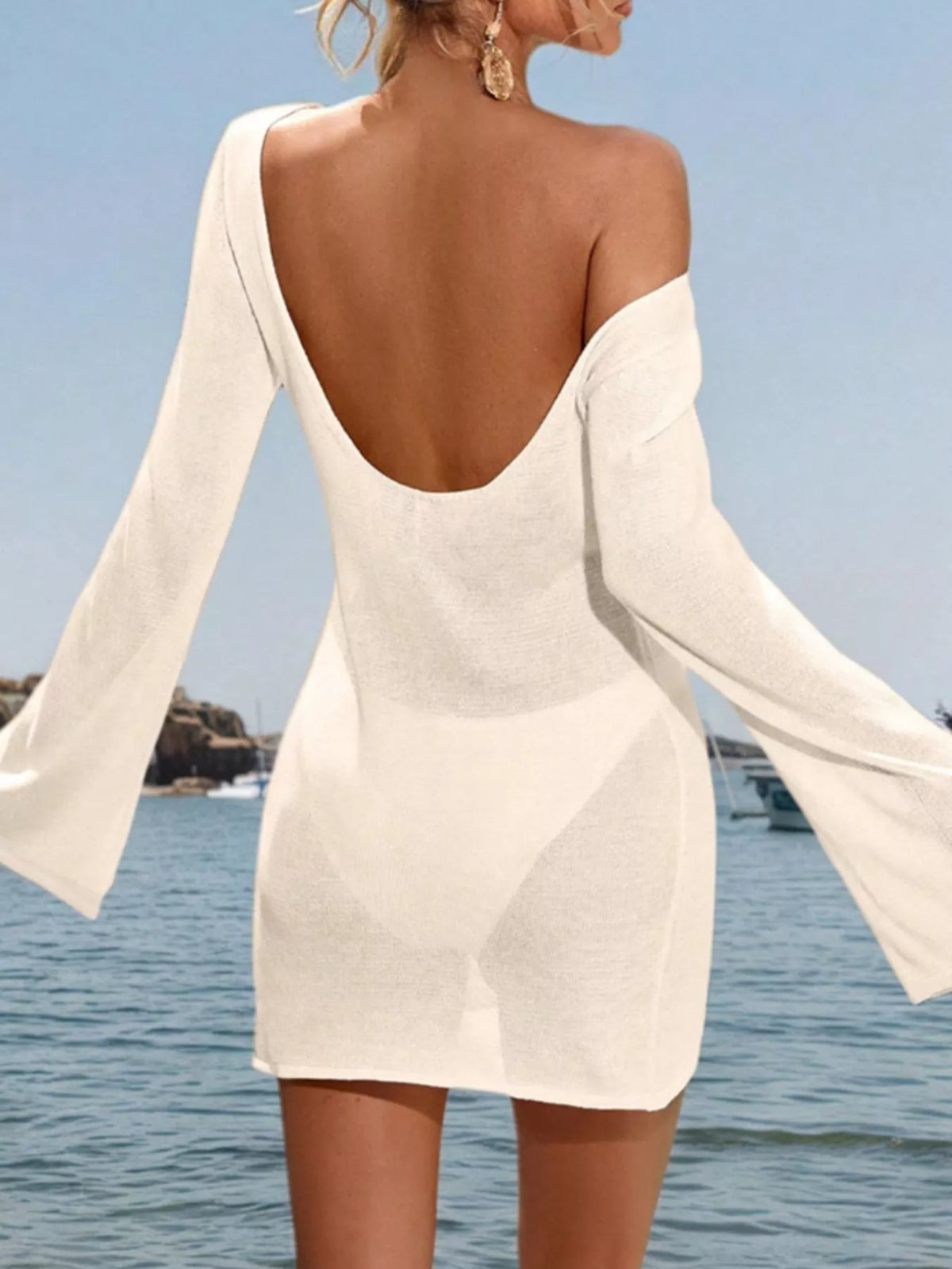 Long Sleeve Cover-Up Dress - Lilixa.store