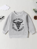 Children's Graphic Round Neck Sweatshirt - Lilixa.store