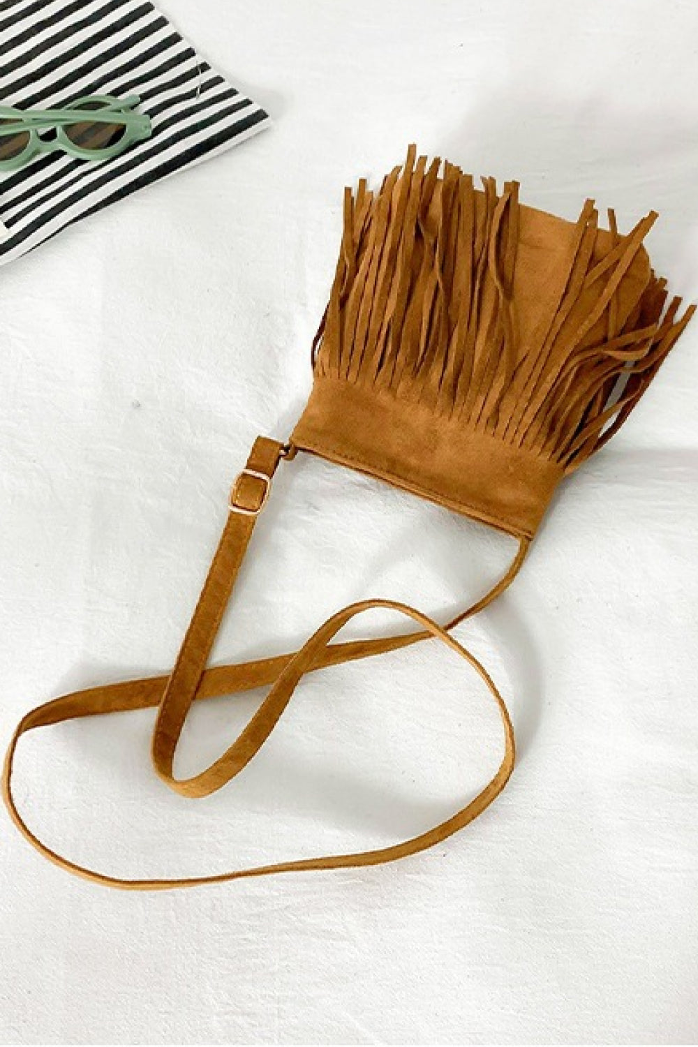 Adored PU Leather Crossbody Bag with Fringe - Lilixa.store