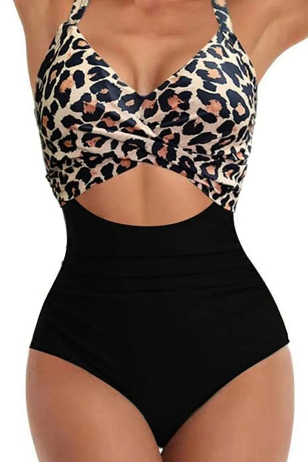 Tied Crisscross Cutout One-Piece Swimwear - Lilixa.store
