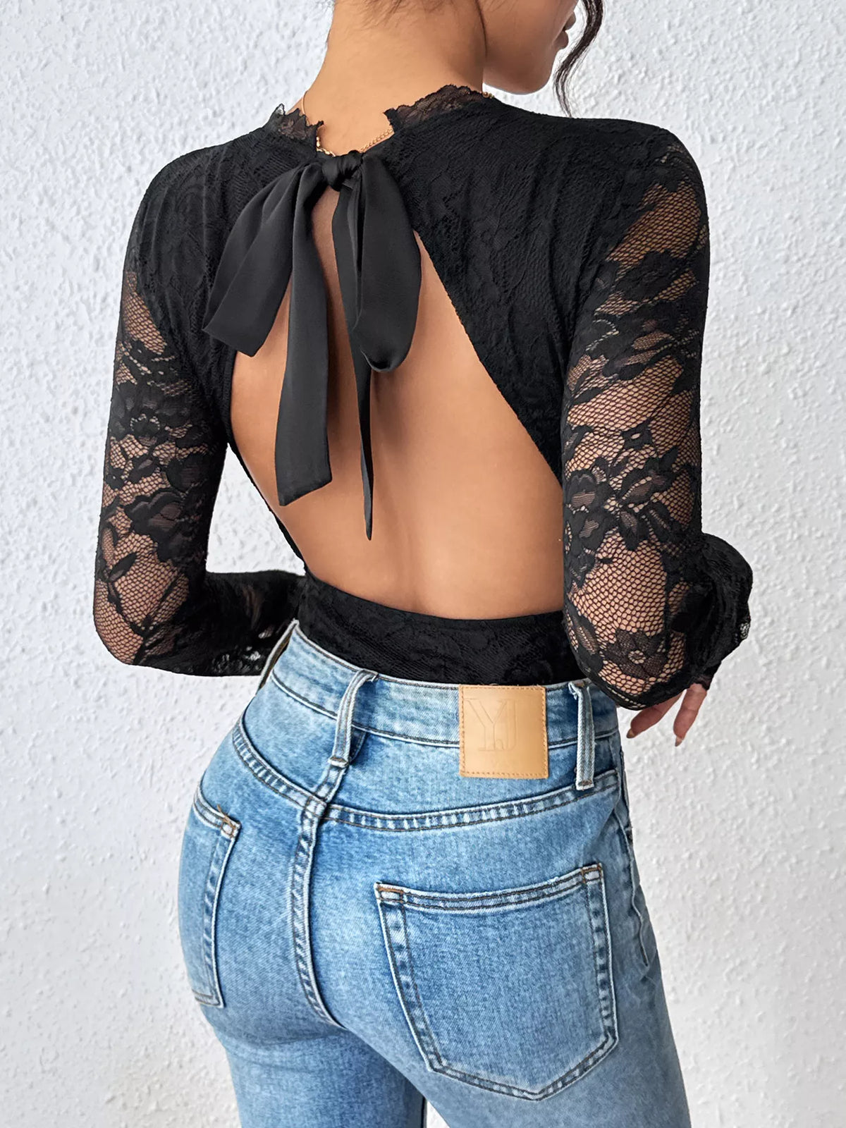 Lace Long Sleeve Bodysuit - Lilixa.store