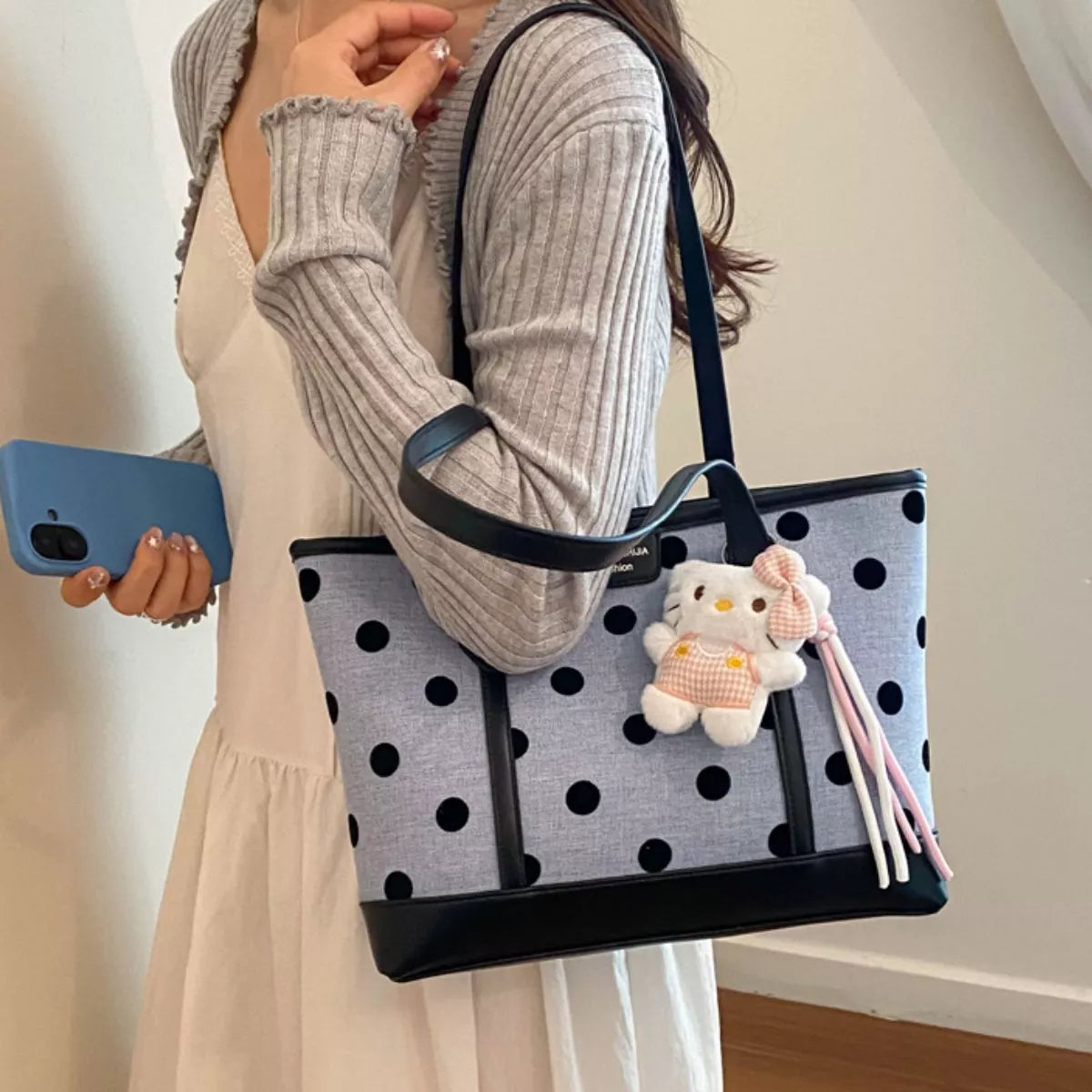 Polka Dot Shoulder Bag - Lilixa.store
