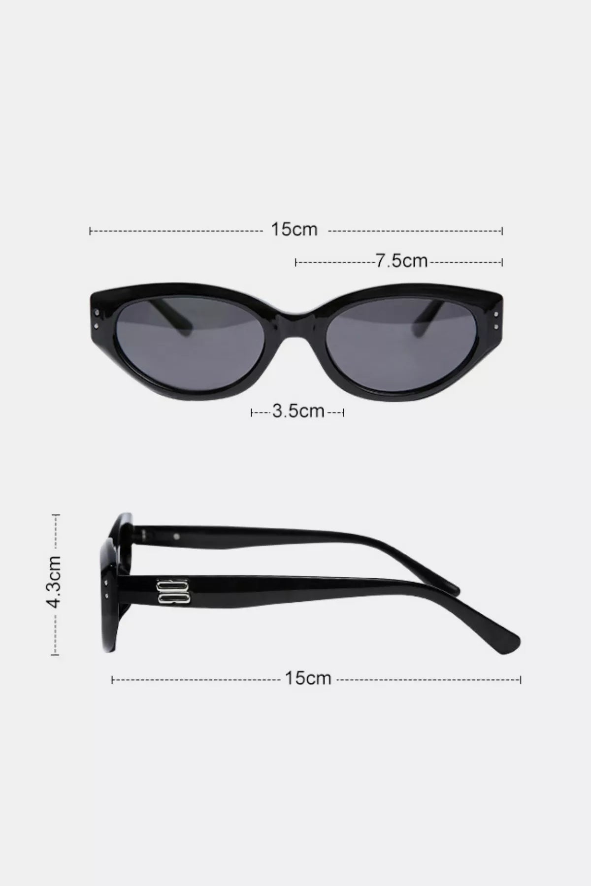 Retro Oval Frame Sunglasses - Lilixa.store