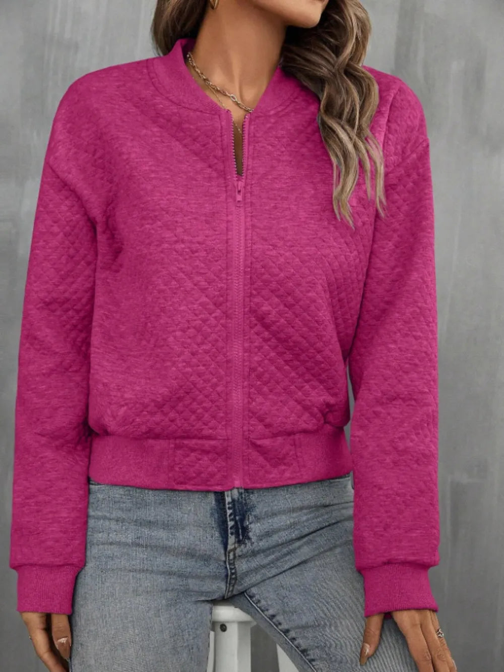 Zip Up Long Sleeve Jacket, view 13