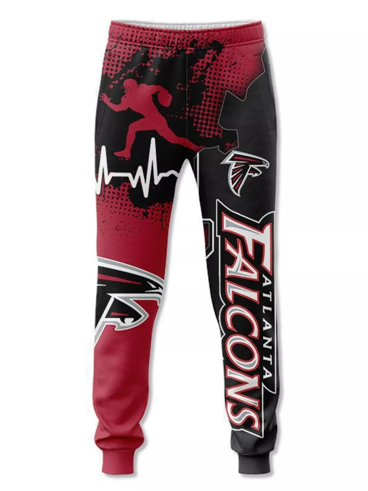 Men's Full Size Printed Loose Fit Joggers Plus Size