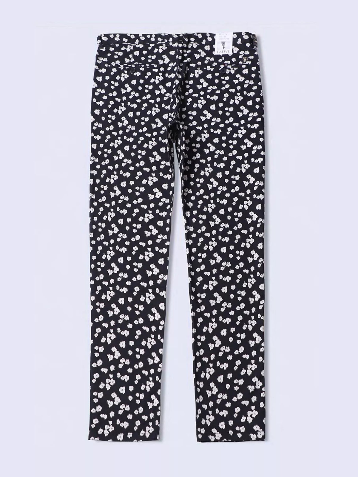 Men's Printed Casual Pants in Black, view 5