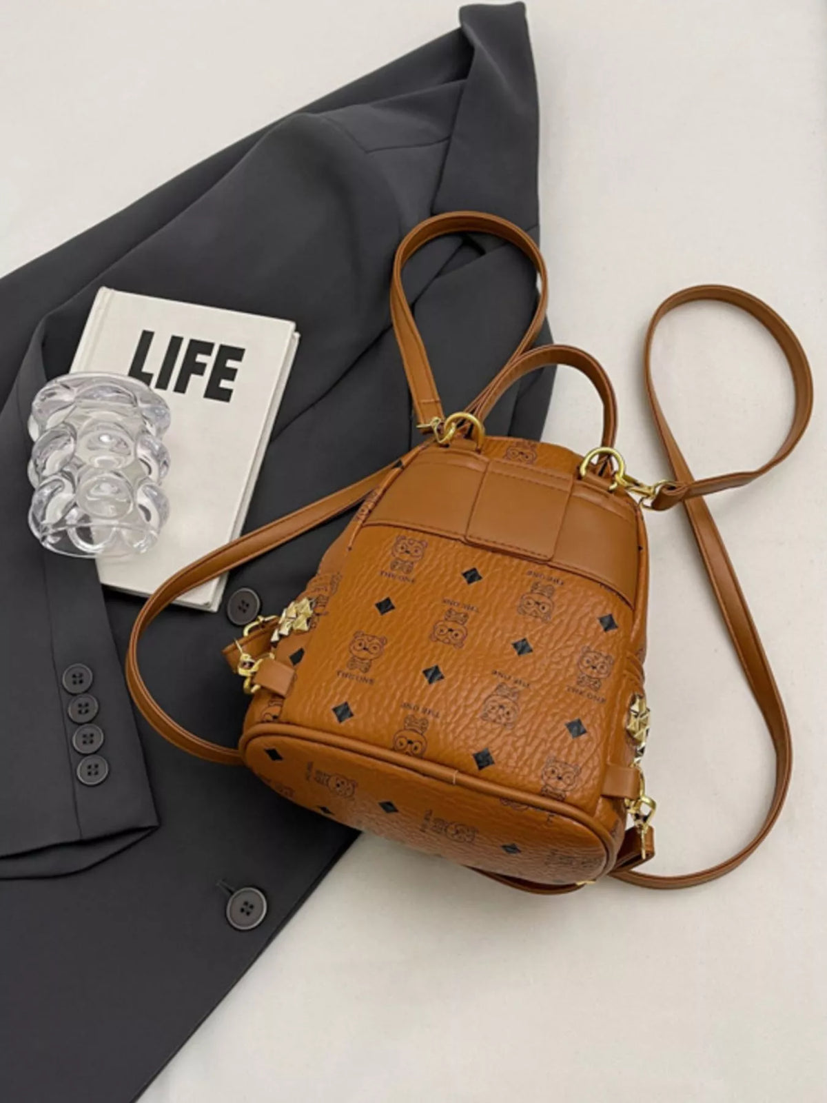 Patterned Mini Backpack Bag - Lilixa.store