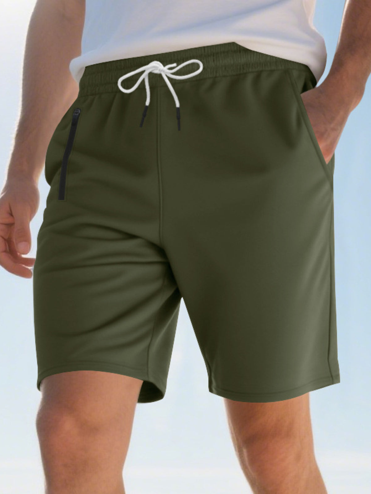 Men's Full Size Drawstring Casual Shorts Plus Size, view 18