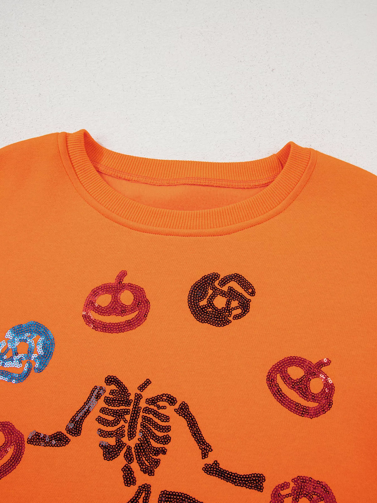 Dancing Critters Sequin Halloween Crewneck Sweatshirt - Lilixa.store