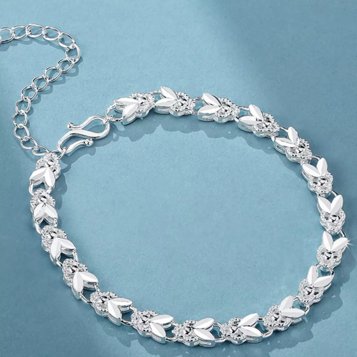 925 Sterling Silver Chain Bracelet, view 5