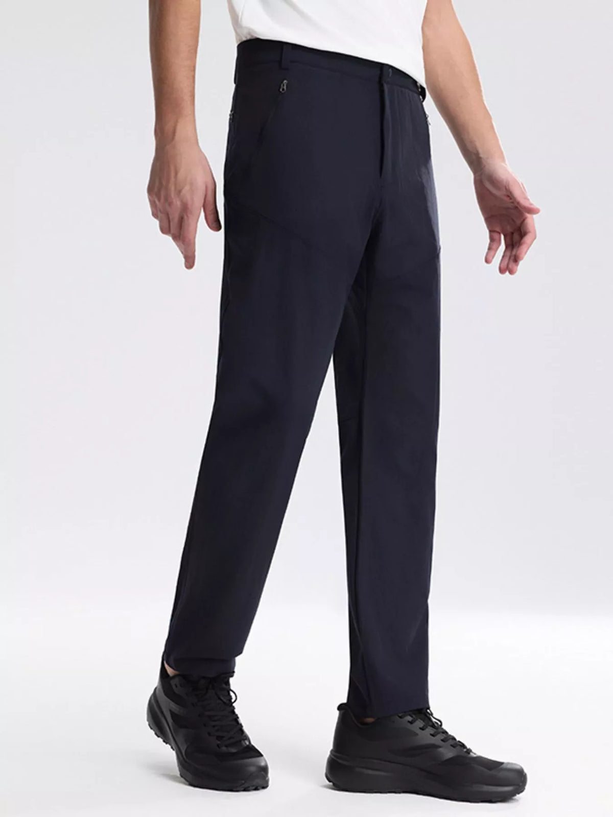 Men's Plus Size Casual Slim Fit Pants in Navy Blue