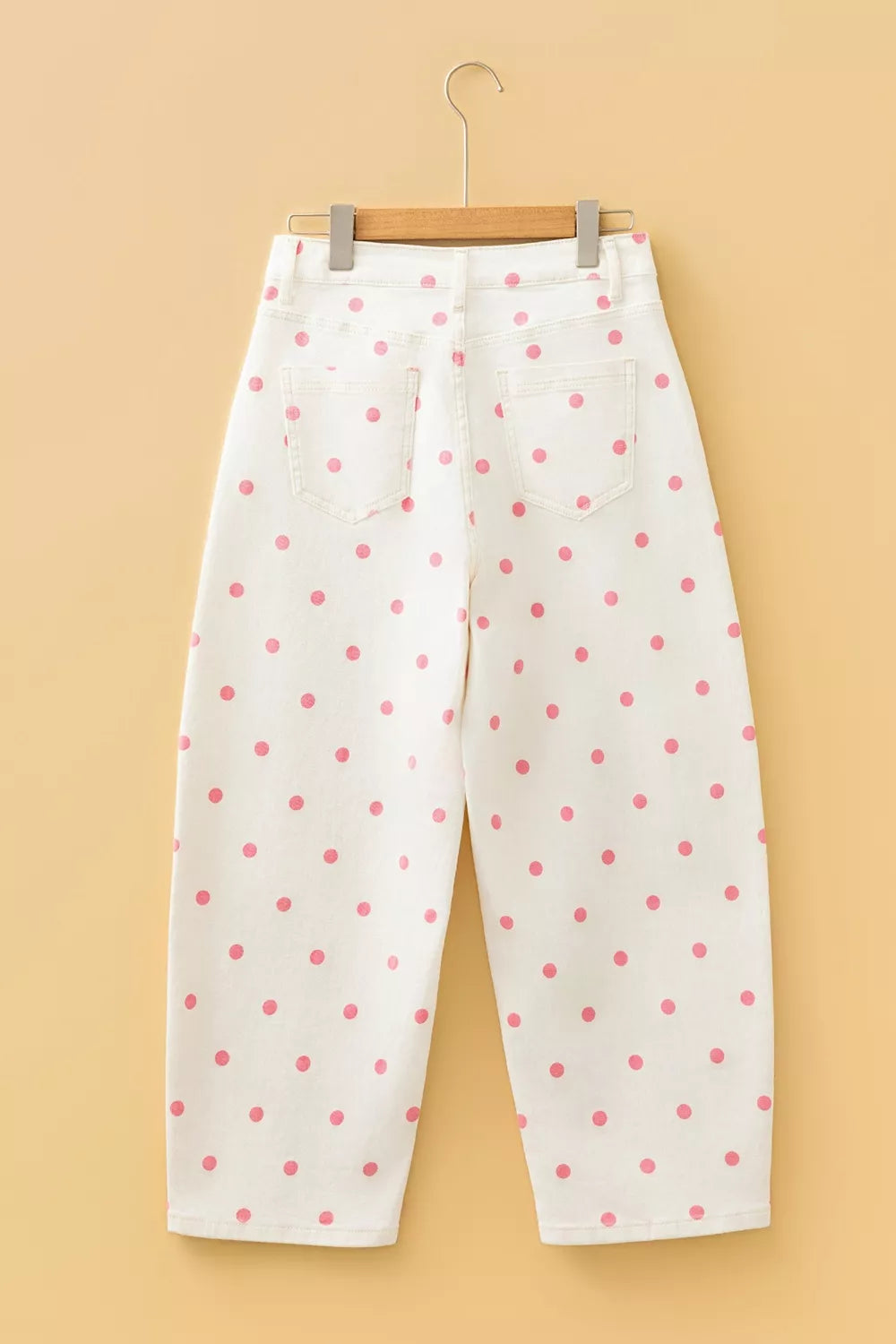 Polka Dot Wide-Leg Jeans - Lilixa.store