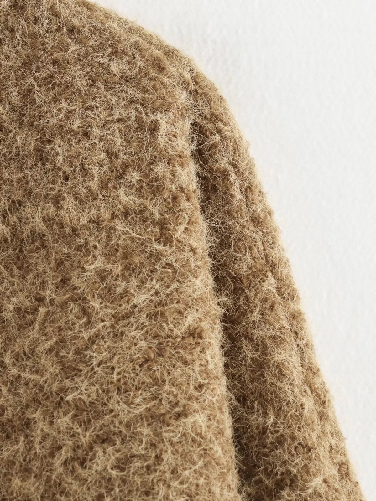 Textured Knit Tie-Front Outerwear - Lilixa.store