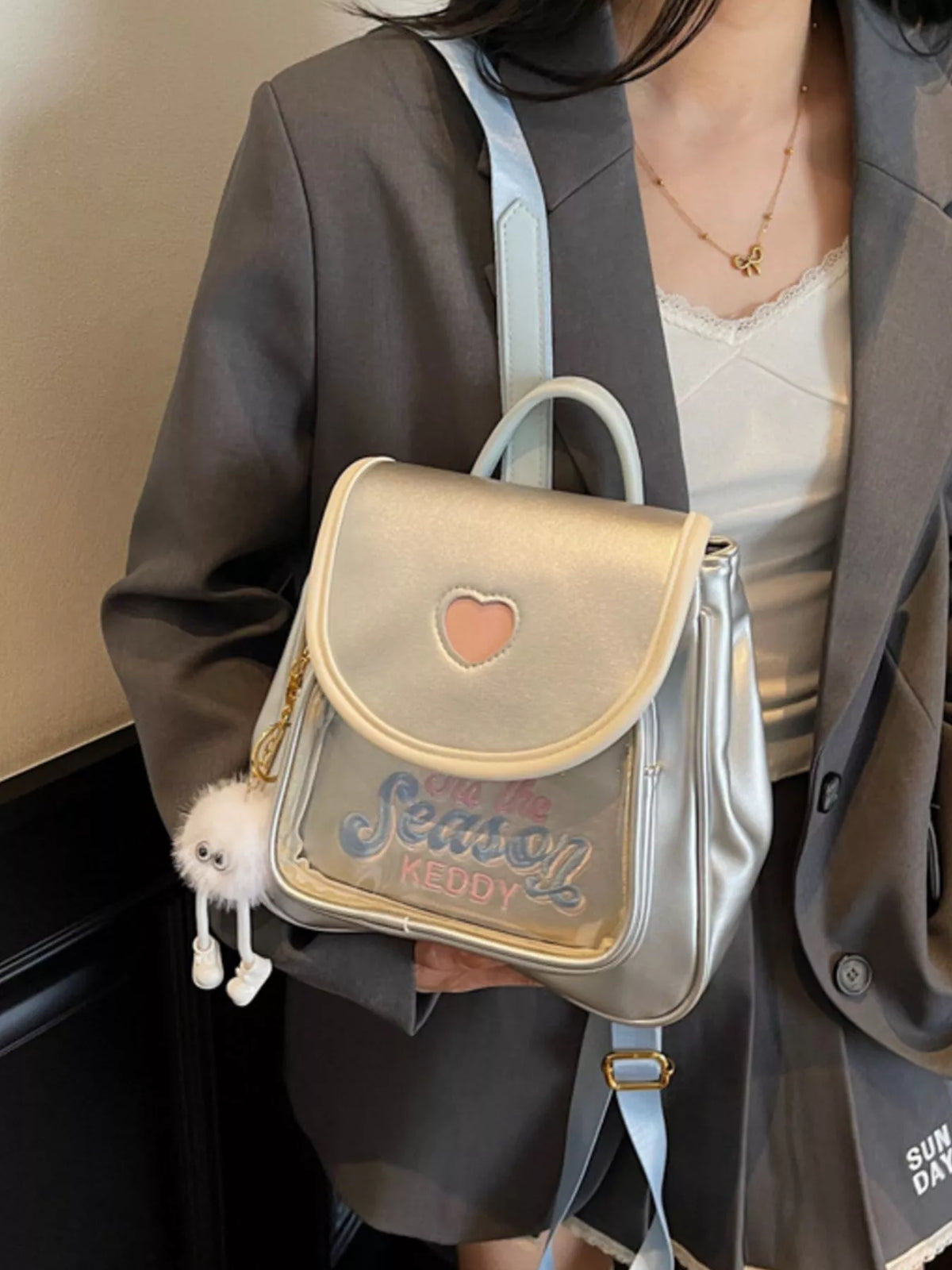 Heart Letter Backpack Bag - Lilixa.store