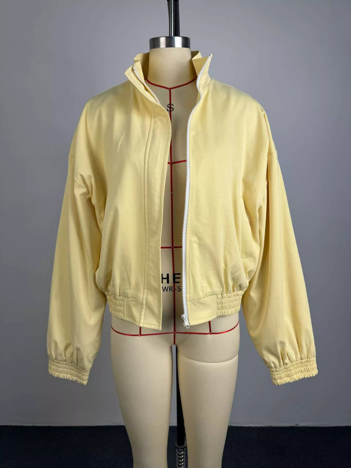 Zip Up Oversized Bomber Jacket, view 5