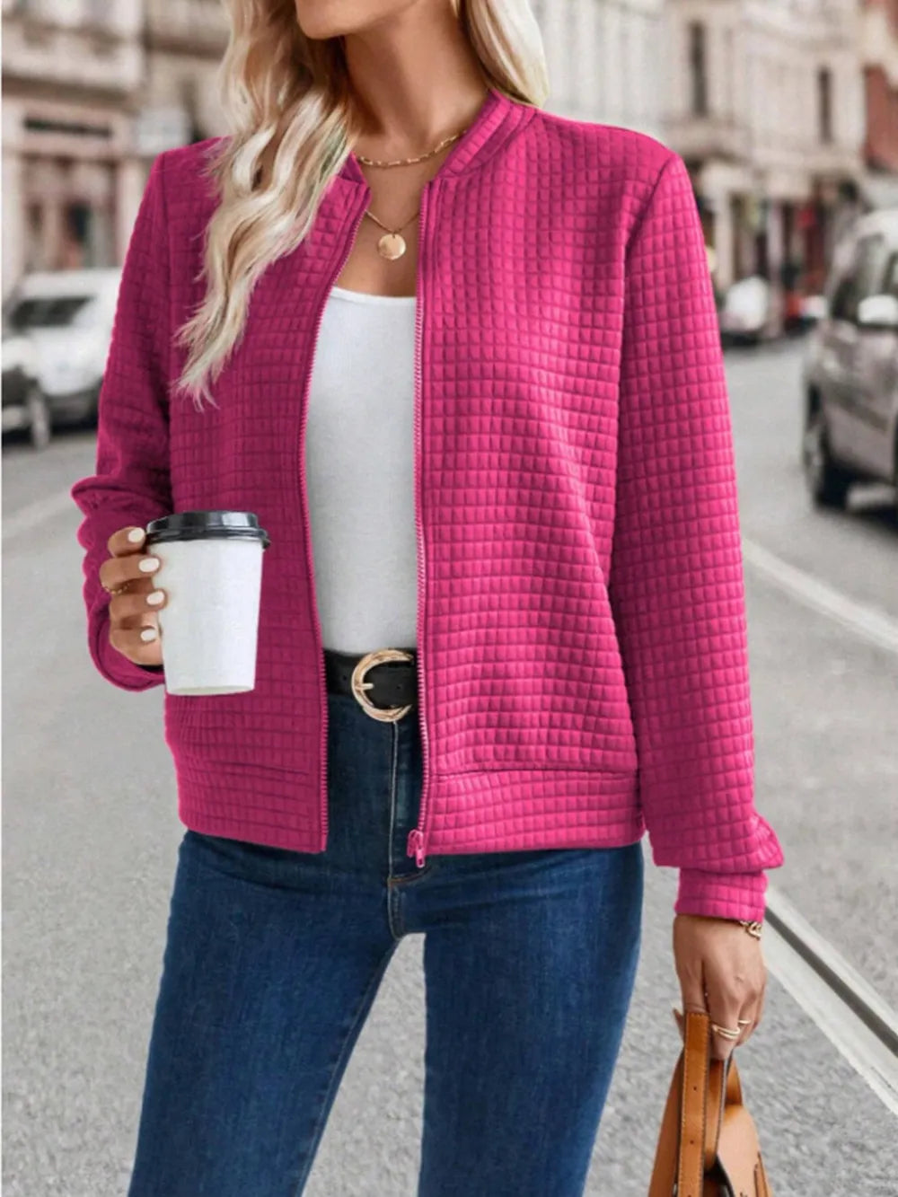 Zip Up Long Sleeve Jacket, view 13
