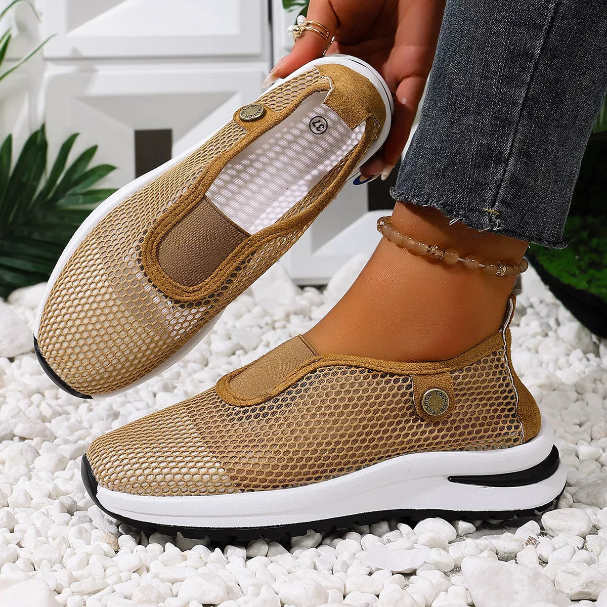 Breathable Mesh Slip-Ons - Lilixa.store