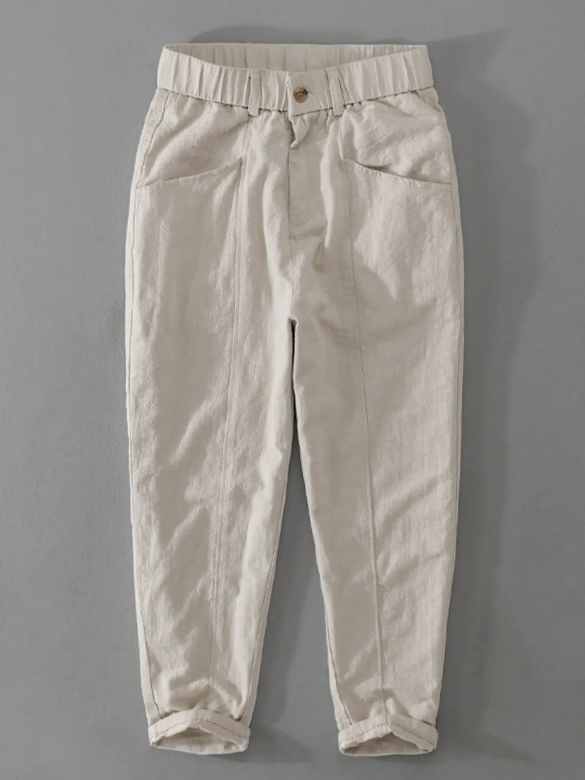 Men's Loose Fit Pants in Khaki
