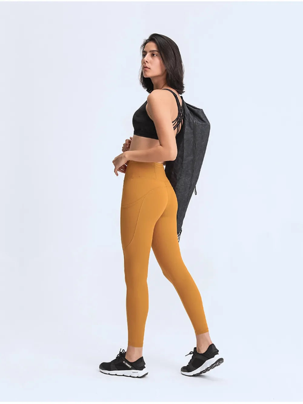 Millennia Wide Waistband Leggings with Pockets - Lilixa.store