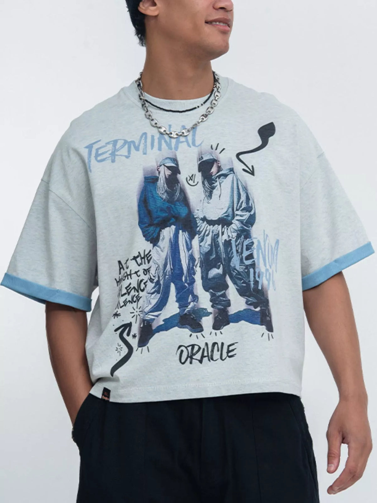 Men's Oversized Graphic Streetwear T-Shirt - Lilixa.store