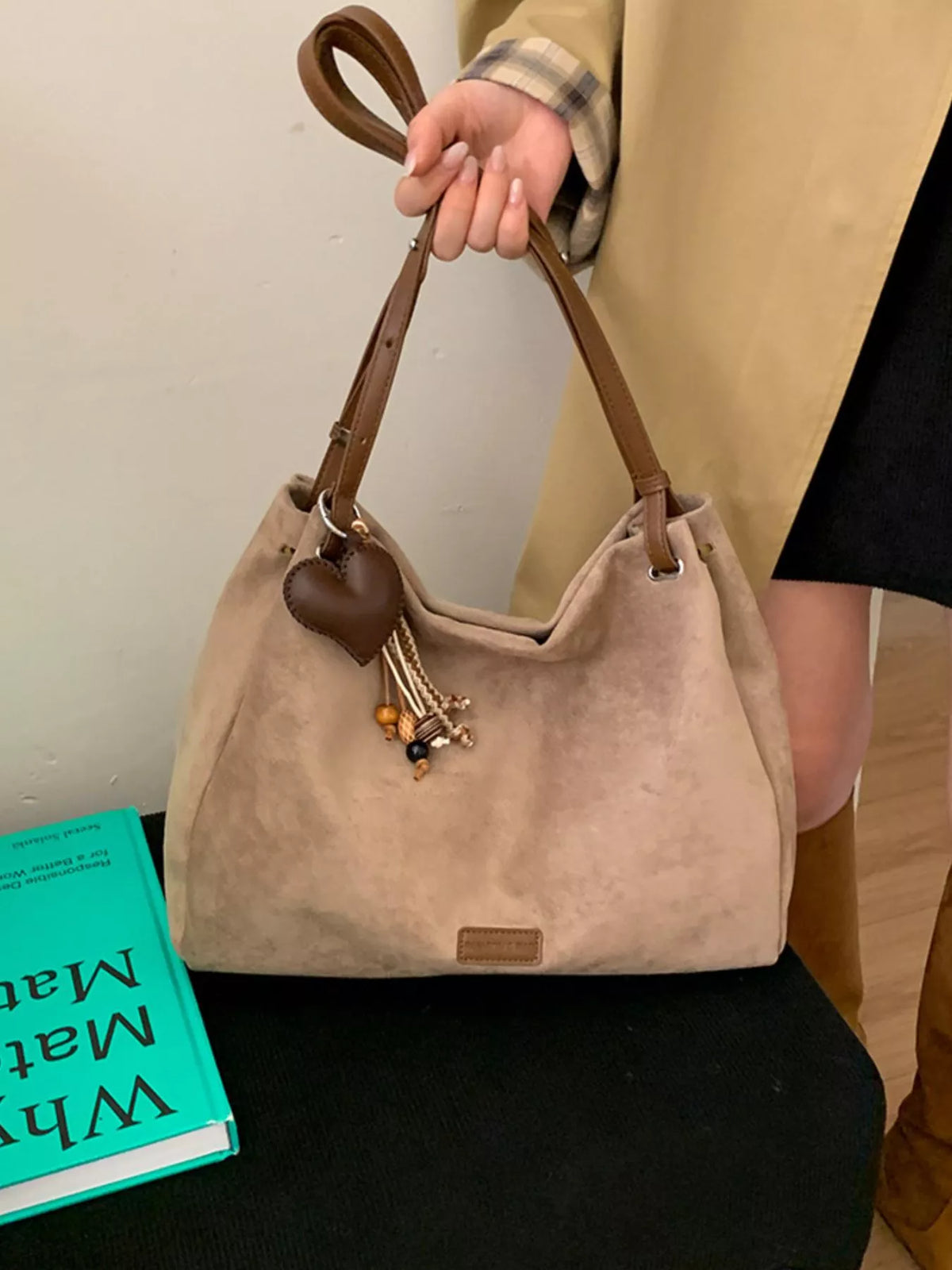 Decorative Tassel Charm Shoulder Bag - Lilixa.store