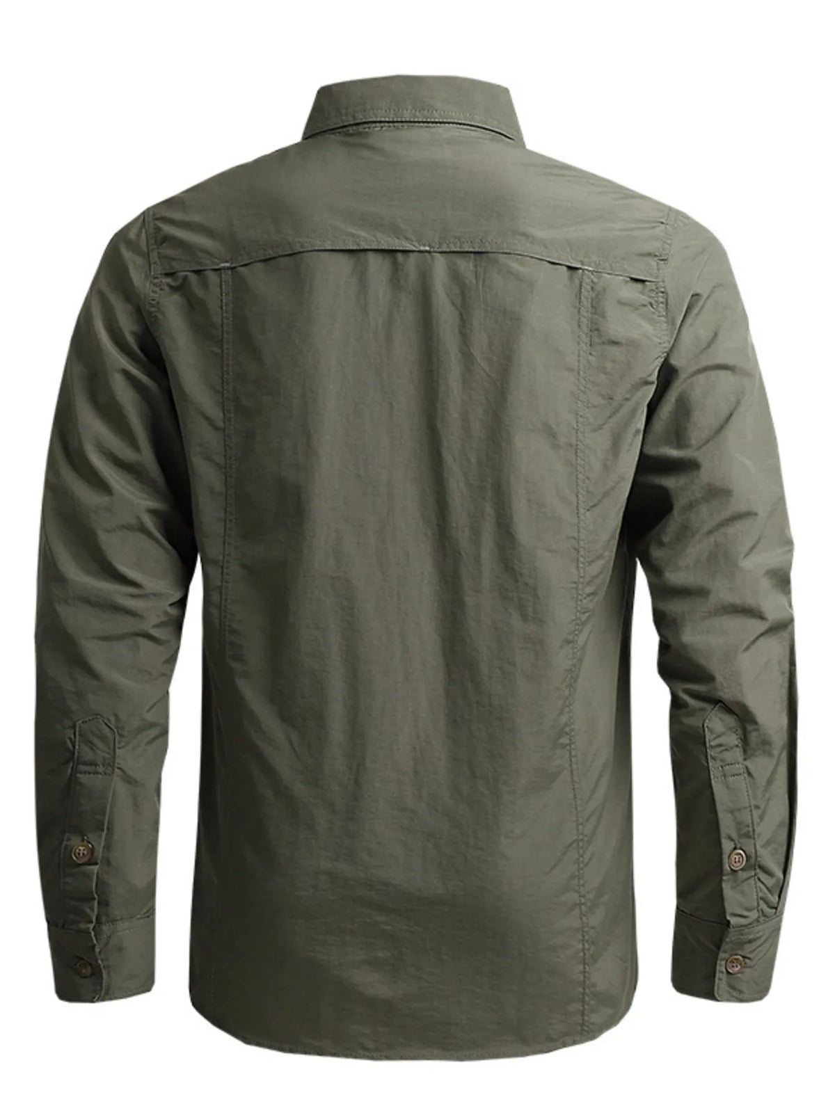 Men's Plus Size Long Sleeve Button-Down Shirt - Lilixa.store