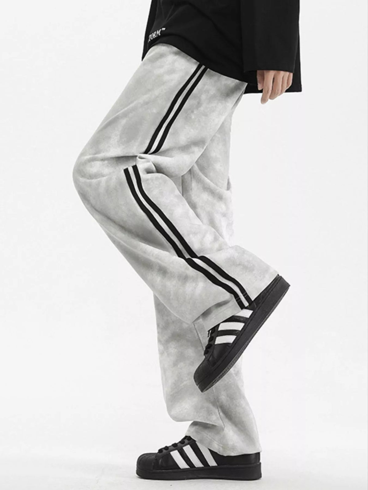 Men's Plus Size Drawstring Loose Fit Pants, view 5