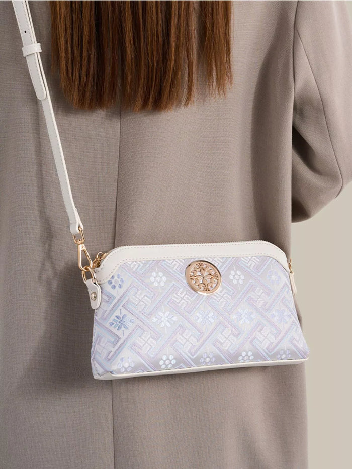 Geometric Pattern Crossbody Bag - Lilixa.store