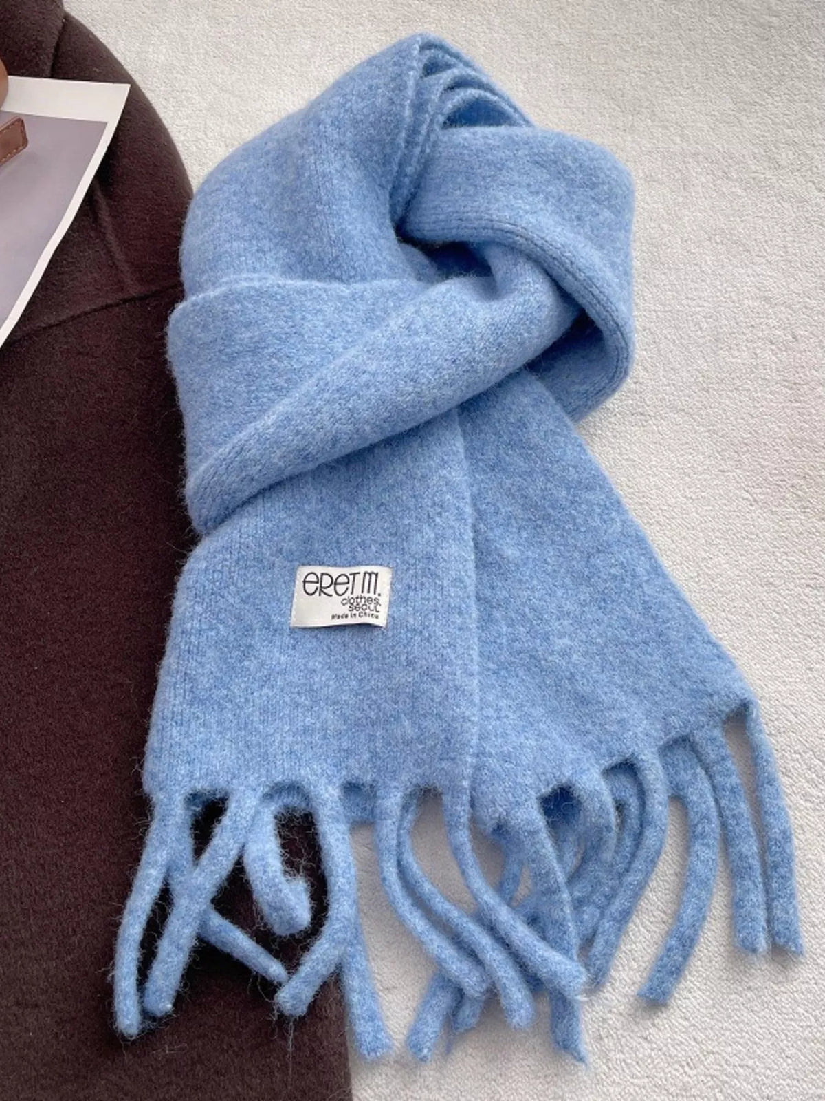 Fringe Solid Color Scarf - Lilixa.store